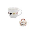 DP - Porcelánový hrnek v srdci 4 malá srdíčka - 460 ml