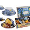 Šálek s podšálkem 250 ml Vincent van Gogh - sada 2 ks