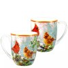 Hrnek 400 ml Vánoční ptáčci - sada 2 ks