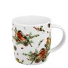 Hrnek 400 ml v papírovém stromečku - Vánoční ptáčci
