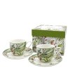 Šálek s podšálkem na espresso - Cesmína - sada 2 ks