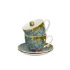 DG - Porcelánové šálky s podšálky V. van Gogh Irises v dárkové krabičce - 2*280 ml