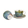 DG - Porcelánové šálky s podšálky V. van Gogh Irises v dárkové krabičce - 2*280 ml