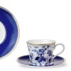 Šálek s podšálkem 220 ml z kostního porcelánu - cobalt flowers