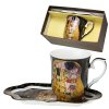 Snídaňový set 350 ml Gustav Klimt - Polibek (tmavý podklad)