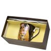 Snídaňový set 350 ml Gustav Klimt - Polibek (tmavý podklad)