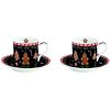 Easy Life - Sada dvou šálků a podšálků na espresso Gingerbread 2 ks - 75 ml