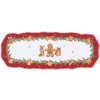 Easy Life - Porcelánový servírovací tác Fancy Gingerbread obdélník - 37 × 14 cm