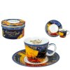 Šálek s podšálkem na espresso 100 ml - Vincent van Gogh - Terasa noční kavárny