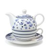 Konvička se šálkem na čaj Tea for One - Magnoble blue - 400 ml