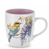 Hrnek Big 740 ml s ptáčkem fialový vnitřek