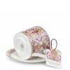 Šálek s podšálkem 240 ml z kostního porcelánu - Victorian bloom