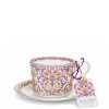 Šálek s podšálkem 240 ml z kostního porcelánu - Victorian bloom