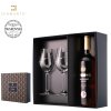 Set na láhev 700 ml + 2 x sklenice Silhouette 360 ml DIAMANTE® luxusní balení