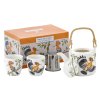 Čajová sada Konvička se sítkem 600 ml šálky 2 x 150 ml Dudek chocholatý