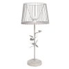 Clayre & Eef - Kovová stolní lampa ve stylu provence s růžičkami - Ø 20*48 cm