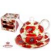 Konvička na čaj 450 ml - tea for one - Vlčí máky
