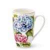 Hrnek 500 ml latte - Hortenzie