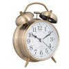 Budík v retro ve starozlaté barvě Budík v retro ve starozlaté barvě1