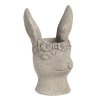 Clayre & Eef - Kameninový květináč RABBIT ,,králík" - 16*15*26 cm