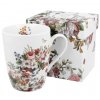VINTAGE FLOWERS-WHITE - Porcelánový hrnek bullet 360ml v boxu
