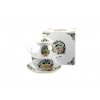 Skleněná konvička s porcelánovým šálkem a podšálkem z kolekce SOVA v dárkové krabičce - objem hrníčku je 200 ml