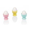 Balení 3 ks kalíšků na vajíčka modrý, žlutý,růžový