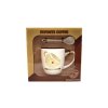 Porcelánový hrnek a lžička Favorite Caffee Love nakloněno v dárkové krabičce - 170 ml