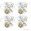 Creative Tops - Sada Porcelánových hrnků English Garden s květy - 4*350 ml