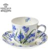 B.E - Porcelánový šálek s podšálkem Bluebell - modré zvonky v dárkové krabičce - 450 ml
