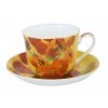 Porcelánový šálek s podšálkem Sunflower v dárkové krabičce - 450 ml