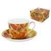 Porcelánový šálek s podšálkem Sunflower v dárkové krabičce - 450 ml