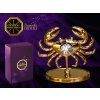 Swarovski - designová figurka "RAK" s bílými krystaly Swarovski Elements v dárkové krabičce - 7 cm