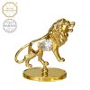Swarovski - designová figurka "LEV" s bílými krystaly Swarovski Elements v dárkové krabičce - 8 cm