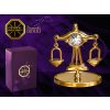 Swarovski - designová figurka "VÁHY" s bílými krystaly Swarovski Elements v dárkové krabičce - 7,5 cm