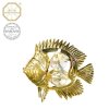 Swarovski - designová figurka "RYBIČKA" s bílými krystaly Swarovski Elements v dárkové krabičce -  6,3 cm*5,5 cm