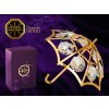 Swarovski - designová figurka "DEŠTNÍK" s bílými krystaly Swarovski Elements v dárkové krabičce - 7,5*7 cm