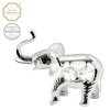 Swarovski - designová figurka  "SLON - VĚTŠÍ" s bílými krystaly Swarovski Elements v dárkové krabičce - 7,5*9 cm