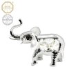 Swarovski - designová figurka  "SLON - VĚTŠÍ" s bílými krystaly Swarovski Elements v dárkové krabičce - 7,5*9 cm