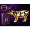 Swarovski - designová figurka  "POLÁRNÍ MEDVĚD" s bílými krystaly Swarovski Elements v dárkové krabičce - 9*4 cm