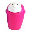 Dětský odpadkový koš SLON v růžové barvě - 6 l