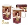 Carmani - Porcelánové hrnky Alfons Mucha v dárkové krabičce - 2*275 ml