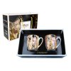Carmani - Porcelánové hrnky G. Klimt, Polibek v dárkovém kufříku - 2*450 ml