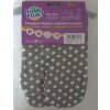 Chňapky BA s magnetem bez podšívky Bílé puntíky na šedém podkadu