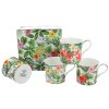 Porcelánová sada hrníčku Tropoical Leaves v dárkové krabičce- 4*295 ml