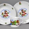 Dětská jídelní porcelánová souprava Budulínek