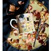 Porcelánový hrnek, dekor G. Klimt POLIBEK v dárkové krabičce 460 ml....