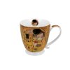 Porcelánový hrnek na stopce, dekor G. Klimt POLIBEK v dárkové krabičce 480 ml.