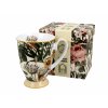 Porcelánový hrnek na stopce, dekor SPRING FLOWERS v dárkové krabičce 325 ml