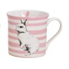 G. Wurm - Porcelánový hrníček se zajíčkem s růžovými pruhy - 330 ml